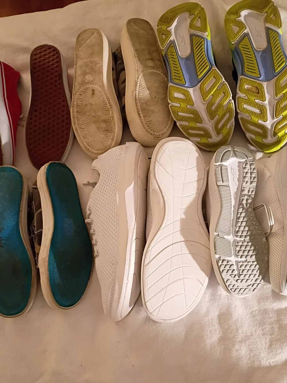 Women Sneakers Bundle Various Styles, Colors, Sizes New And Pre-Owned 6 Pairs.